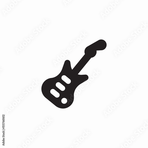 rock guitar icon sign vector