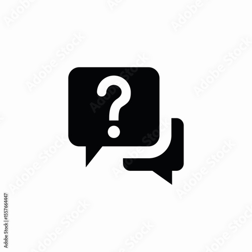 customer questions icon sign vector