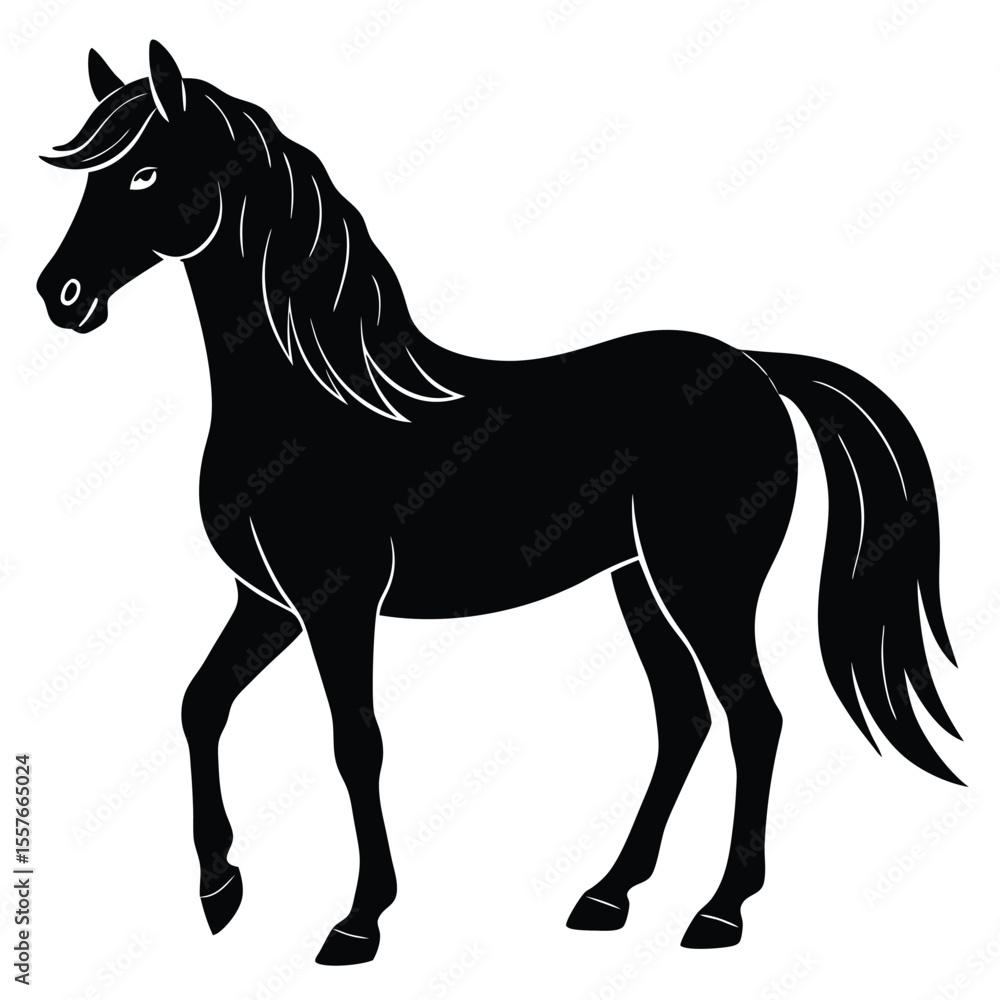 Obraz premium horse vector illustration