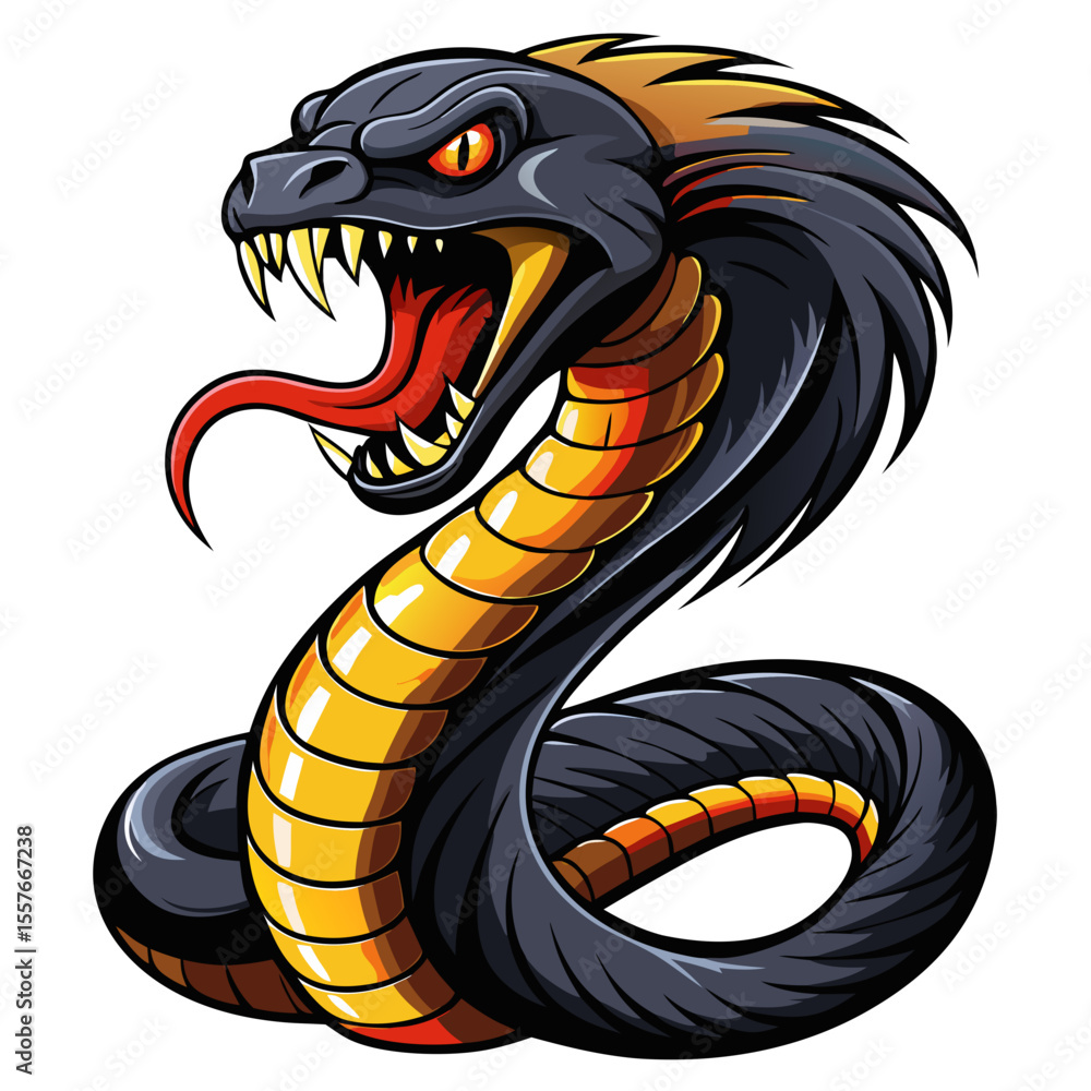 Obraz premium vector illustration of a dragon