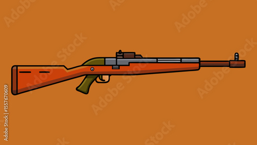 assault rifle vector illustration