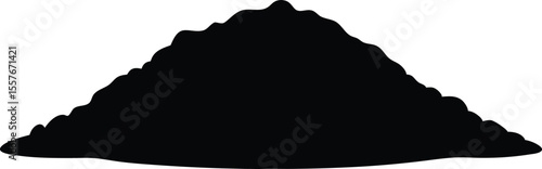 heap of dirt silhouette vector illustration