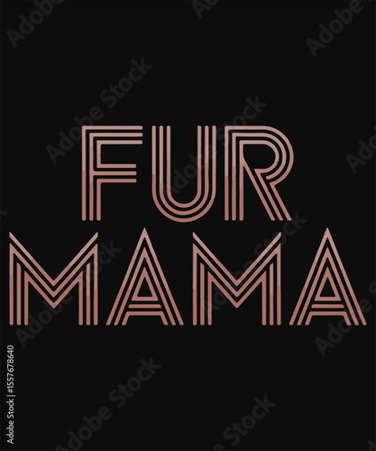 Fur Mama Dog Mom Minimal Tee