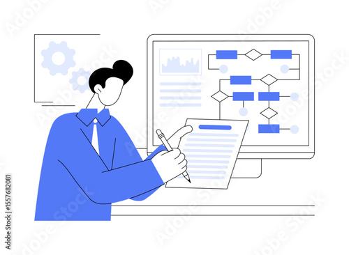 Project requirements isolated cartoon vector illustrations.