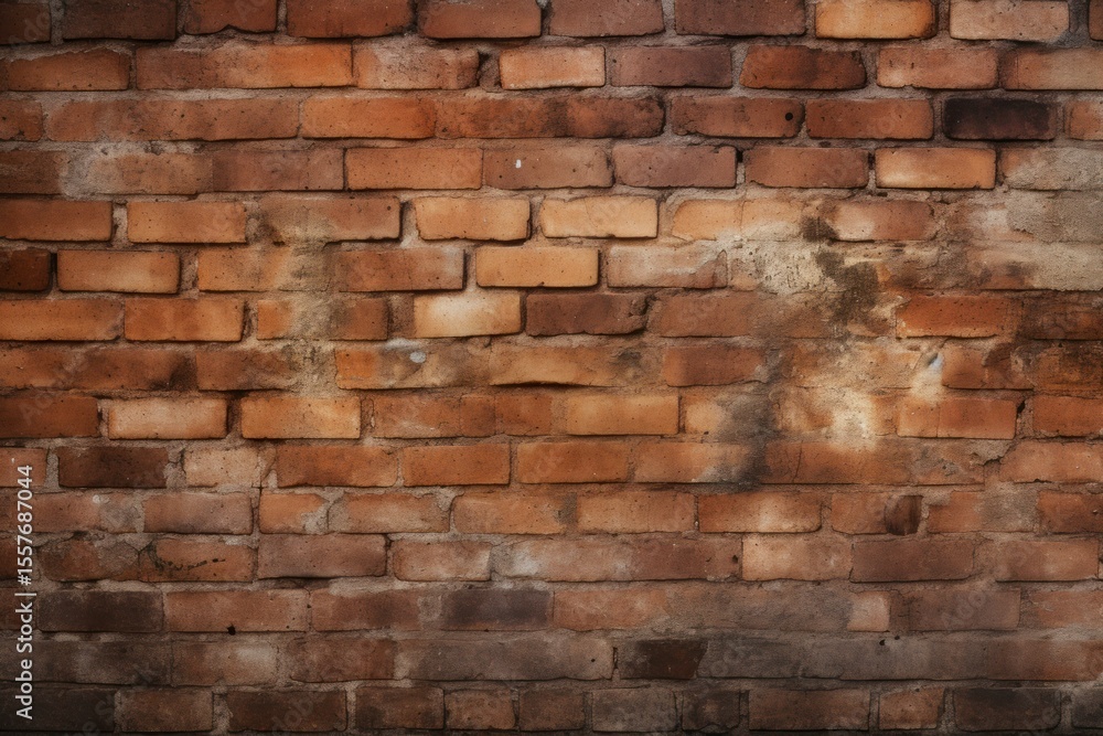 Full frame shot of an old red brick wall, creating a rustic and textured background Full frame shot of an old red brick wall, creating a rustic and textured background