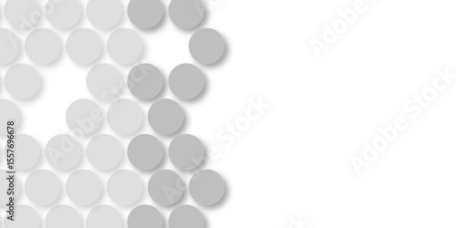 Grey tiles wall. round marble textures, ball tiles. Air Bubble wrap texture background. Top view pavement circle block white texture with seamless patterns floor background. Textured Background.