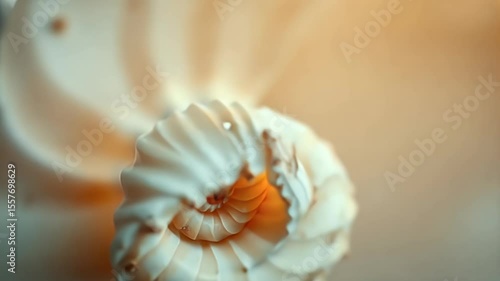  Abstract Nautilus Shell with Spiral Texture