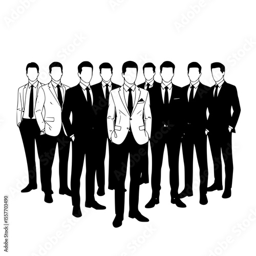 a group of businessmen