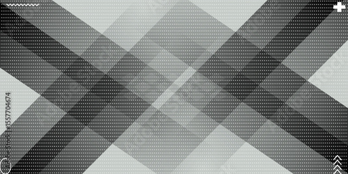 black White background with beautiful abstract pattern, banner design