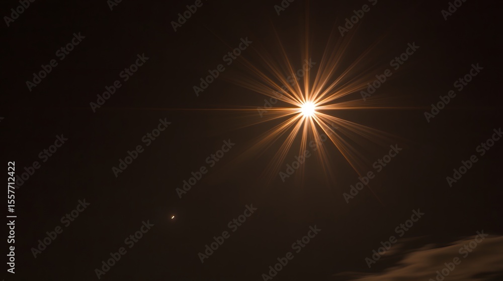 custom made wallpaper toronto digitalBright Starburst Light Rays Night Sky Background