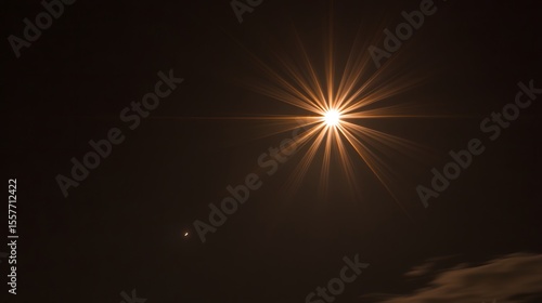 Wallpaper Mural Bright Starburst Light Rays Night Sky Background Torontodigital.ca