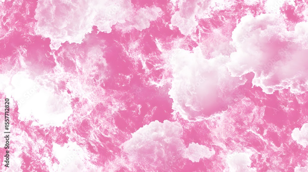 Fototapeta premium Pink Cloudscape Abstract Background Texture AI art