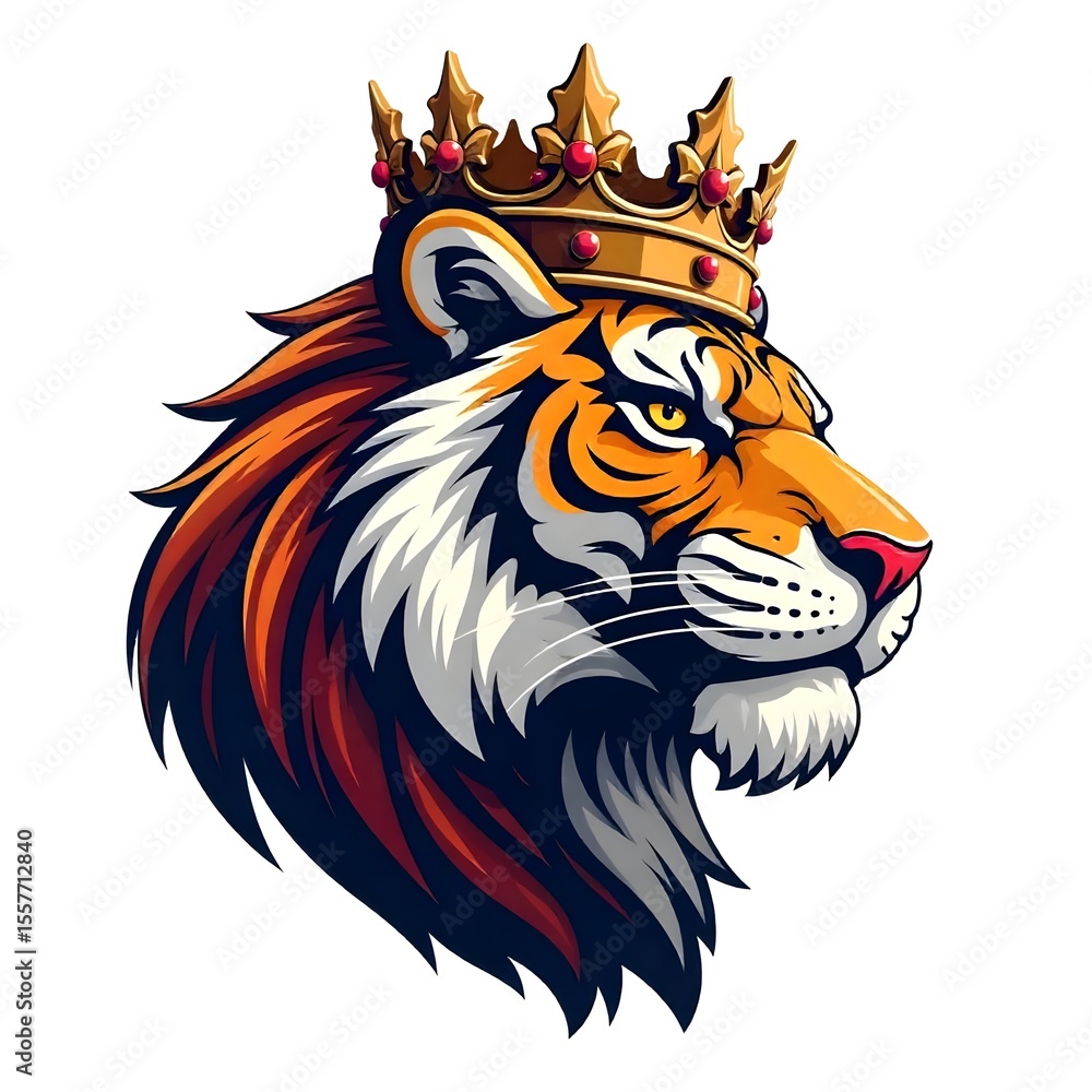 Fototapeta tatto tiger head vector mascot logo