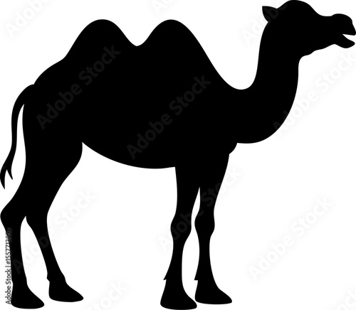 Here is a sentence that describes the image, Brown dromedary camels traverse sandy desert dunes and isolated beaches, embodying the wild spirit of these magnificent mammals in nature