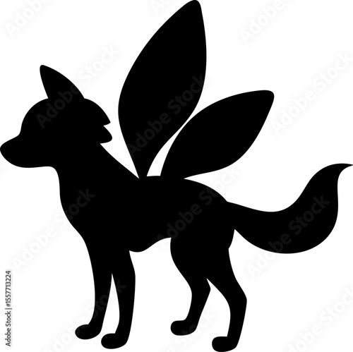 A cute brown pet dog and a funny cartoon mule vector illustration are isolated on a white background, perfect for farm animal or wild mammal drawings and silhouettes
