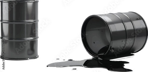 black oil barrel