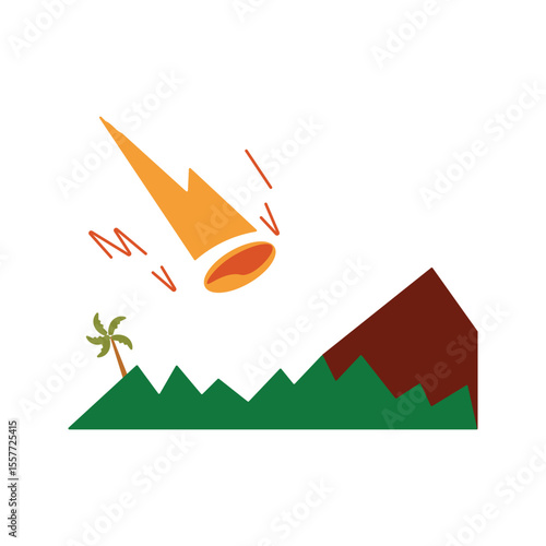 Japan Mount Fuji Colorful Animation 