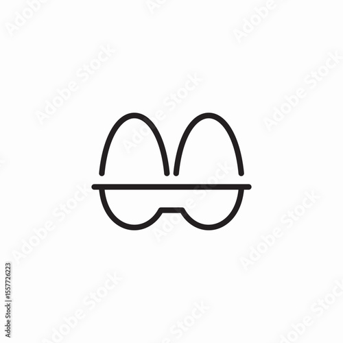 egg case icon sign vector