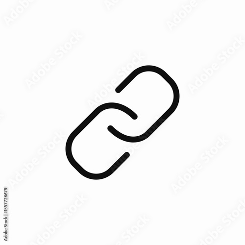 ltough ink chain icon sign vector