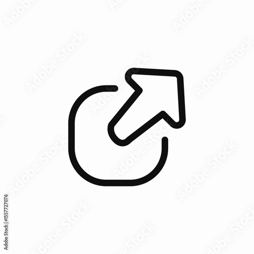 out page icon sign vector