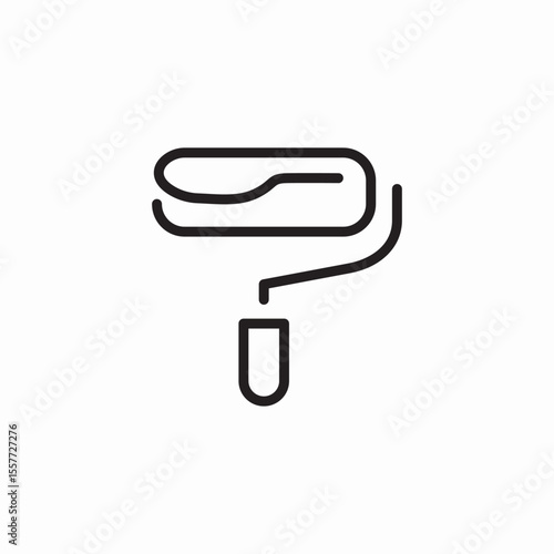 roller paint icon sign vector