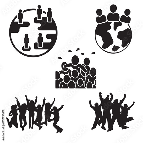 business people silhouettes