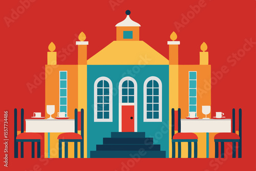 taj mahal vector illustration