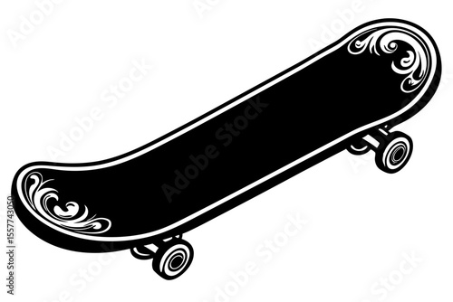Skateboard Template Vector 