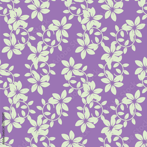 Trendy Floral pattern in the many kind of flowers. Tropical botanical Motifs scattered random. Seamless vector texture. For fashion prints. Printing with in hand drawn style on peach background