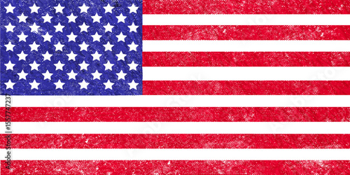 Closeup bendera Amerika grunge. Closeup of grunge American flag. united states flag. vector illustration