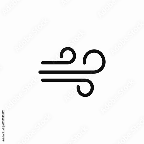 strong air icon sign vector