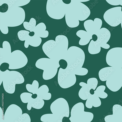 multicolor exotic hand drawn floral seamless pattern