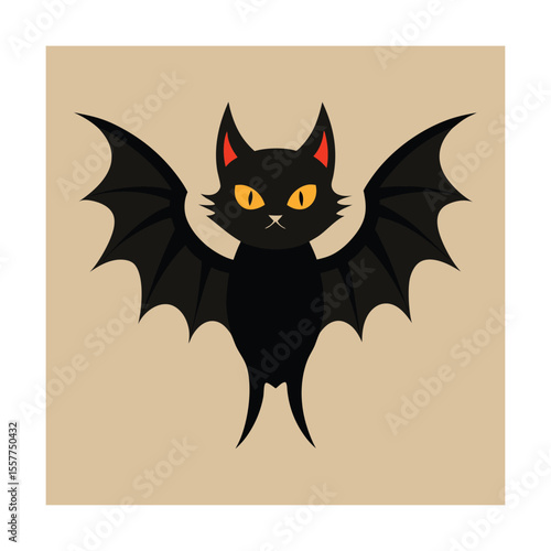 Black cat bat