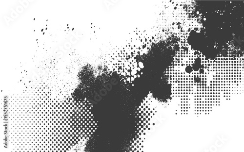 Overlay grunge texture . Distressed effect .Vector screen print texture, Grunge Splattered Vector Texture, Abstract background of grunge white, black , 