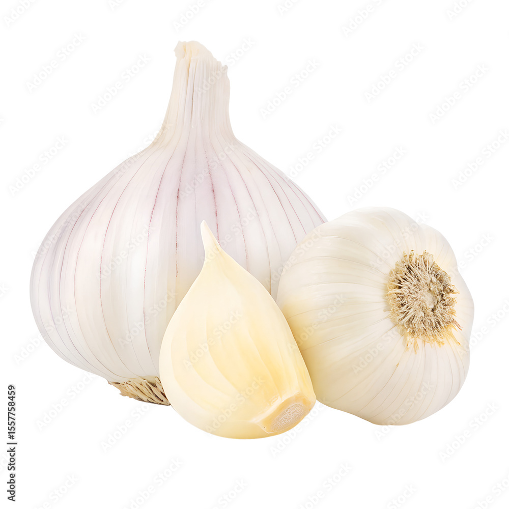 Obraz premium garlic on transparent 