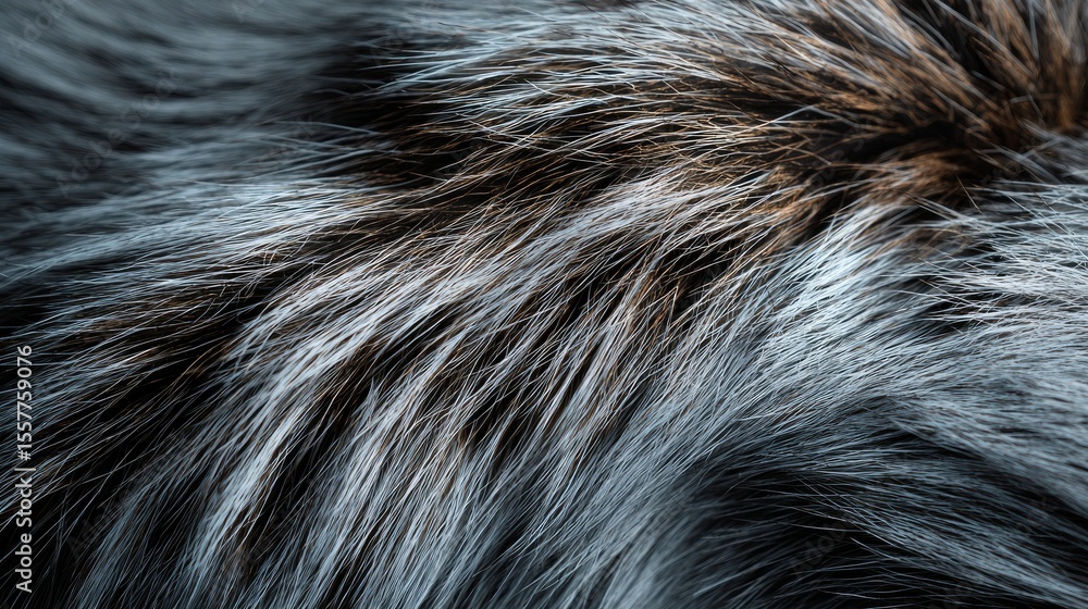 Detailed texture of synthetic grey fur captured in close-up Detailed texture of synthetic grey fur captured in close-up