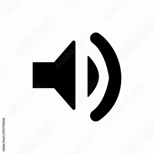 volume medium sound level icon vector sign