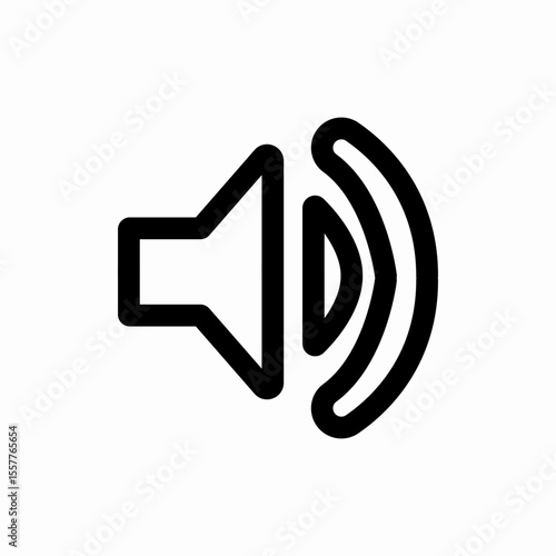 volume medium sound level icon vector sign