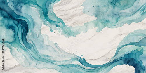 Sea water ocean wave vector background. Blue water ocean sea wave seamless background. Water ocean wave white and soft blue aqua, teal texture	