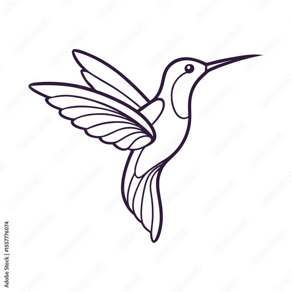 Obraz premium hummingbird and flower