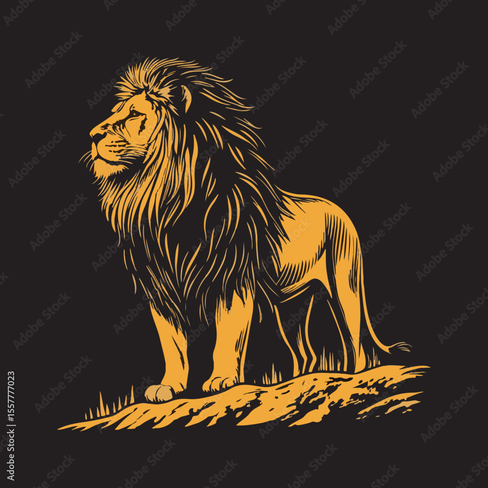 Obraz premium Lion Vector 