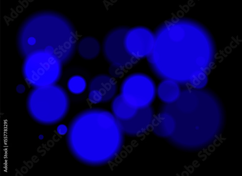 Colorful glowing circles with soft blur create floating dreamy composition. Overlapping round shapes form gentle visual flow on dark background with subtle light transitions.