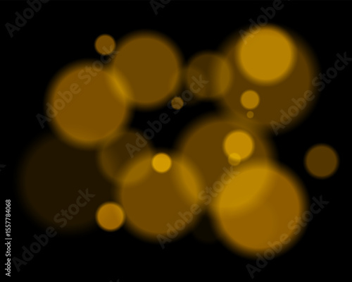 Colorful defocused round lights arranged randomly with soft glow and deep contrast. Smooth circular silhouettes create vibrant digital texture and hazy ambient style.