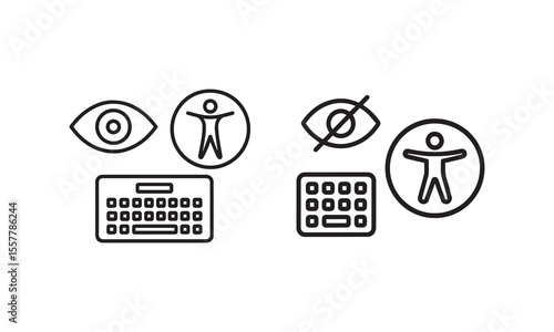 Accessibility and Disability Icon Set