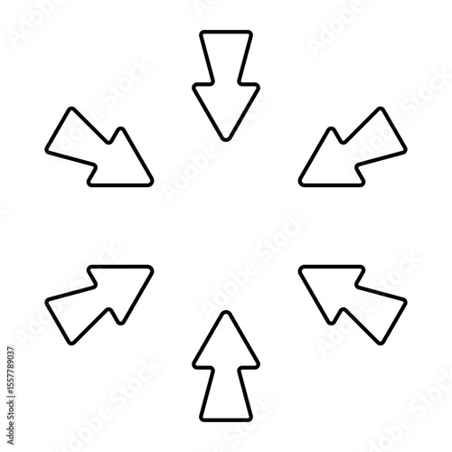 Bilde på lerret Directional arrow icon