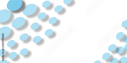 Blue abstract background with circles for health and pharmaceutical care