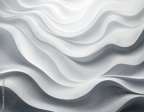subtle wave pattern delicate undulating lines white wave muted