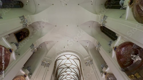 Gothic Nave and Altar in Brno Museum