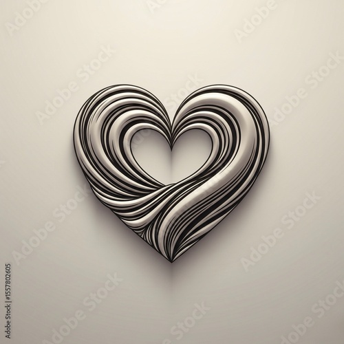 red heart on a white background
