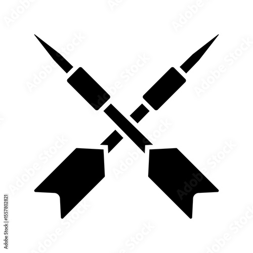 Darts vector icon. Dart illustration sign. javelin symbol. target web icon.